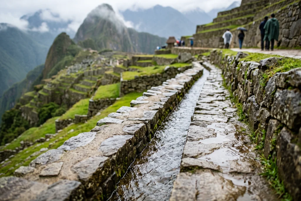 Como Machu Picchu lida com a água da chuva