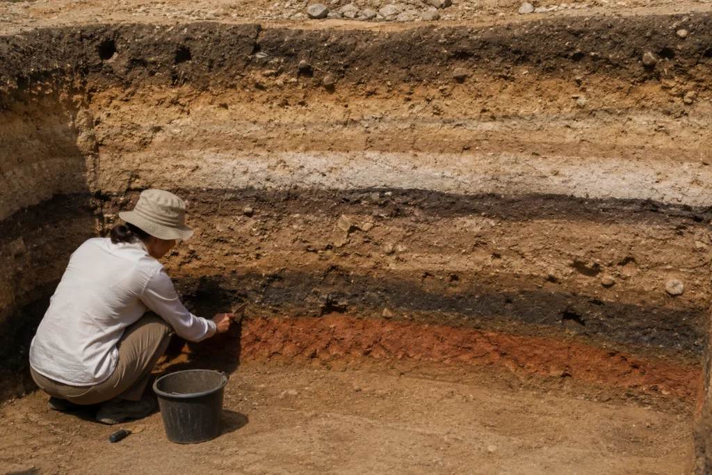 Por que camadas de terra funcionam como páginas de uma história?