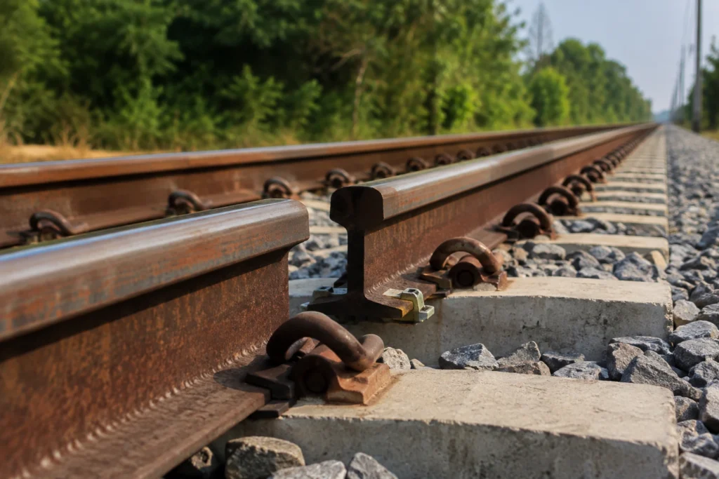 Por que trilhos de trem precisam de espaço para dilatação