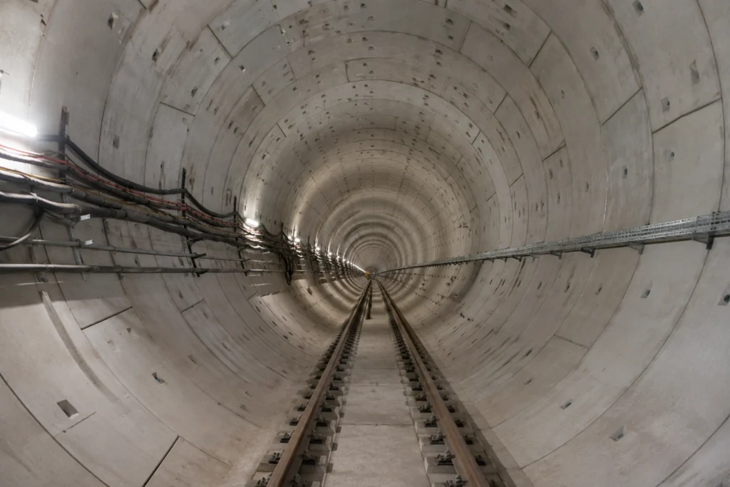 Por que túneis modernos usam anéis de concreto segmentados
